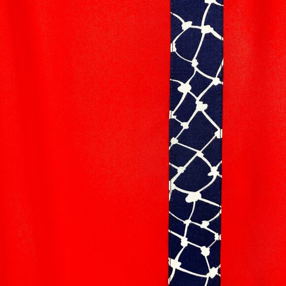 41Hawthorn Sleeveless Blouse Red With Navy Stripe Lightweight Womens Size Small - Picture 11 of 11